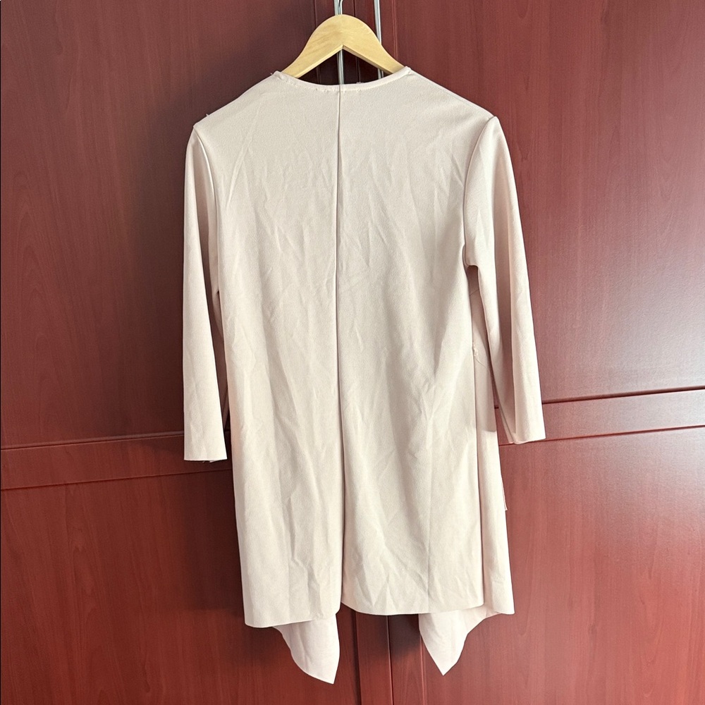 SHEIN Women's Light Pink Waterfall Open Front - Picture 3 of 3